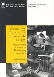 Technology transfer for renewable energy : overcoming barriers in developing countries