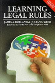 Cover of: Learning Legal Rules