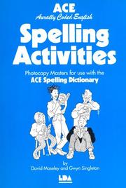 ACE spelling activities : photocopy masters for use with the ACE spelling dictionary