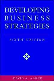 Cover of: Developing Business Strategies