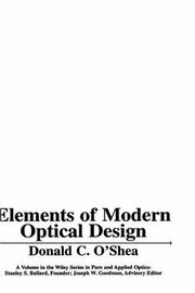 Elements of modern optical design