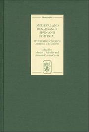 Cover of: Medieval and Renaissance Spain and Portugal: Studies in Honor of Arthur L-F. Askins (Monografías A)