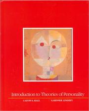 Introduction to Theories of personality by Calvin S. Hall