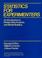 Cover of: Statistics for experimenters