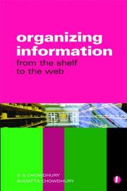 Organizing information by G. G. Chowdhury, Sudatta Chowdhury