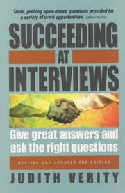Succeeding at Interviews by Judith Verity