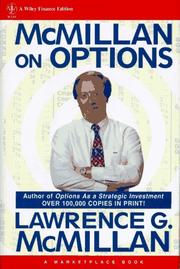 Cover of: McMillan on options