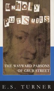Unholy pursuits : the wayward parsons of Grub Street