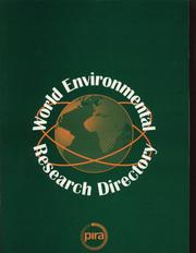 World environmental research directory