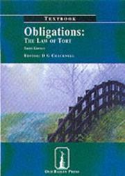 Obligations : the law of tort. Textbook