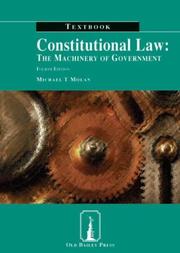 Constitutional law : the machinery of government. Textbook