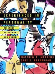 Experiences in personality : research, assessment, and change