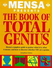 Cover of: The Mensa Book of Total Genius