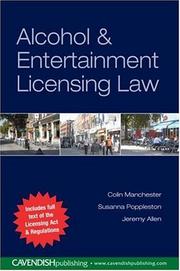 Alcohol & entertainment licensing law