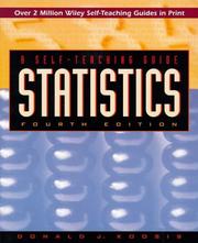 Cover of: Statistics: a self-teaching guide