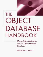 Cover of: The object database handbook by Douglas K. Barry