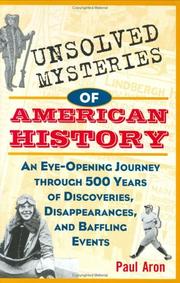 Cover of: Unsolved mysteries of American history