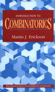 Cover of: Introduction to combinatorics