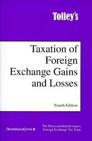 Tolley's taxation of foreign exchange gains and losses