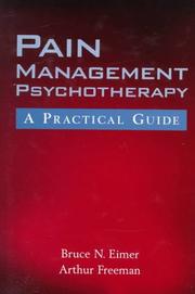 Cover of: Pain management psychotherapy: a practical guide