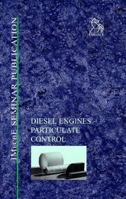 Cover of: Diesel Engines: Particulate Control - IMechE Seminar (IMechE Seminar Publications)