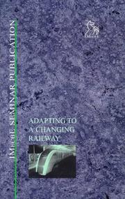 Adapting to a changing railway : young members' seminar