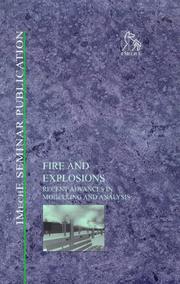Fire and explosions : recent advances in modelling and analysis