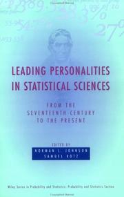 Cover of: Leading personalities in statistical sciences: from the 17th century to the present
