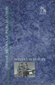 Cover of: Boilers in Europe: IMechE Seminar (IMechE Seminar Publications)