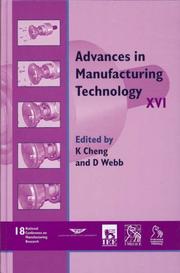 Cover of: Advances in Manufacturing Technology XVI - NCMR 2002