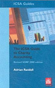 Cover of: The ICSA Guide to Charity Accounting (ICSA Guides)
