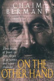 Cover of: On the Other Hand: Three Decades of Jewish Life from the Pen of Its Wittiest and Wisest Chronicler