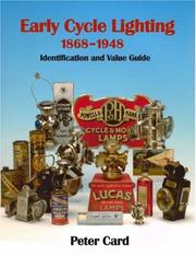 Early cycle lighting, 1868-1948