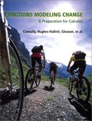 Cover of: Functions Modeling Change: A Preparation for Calculus