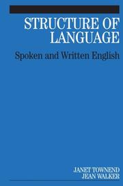 Structure of language : spoken and written English