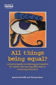 Cover of: All Things Being Equal?