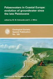 Palaeowaters in coastal Europe : evolution of groundwater since the late Pleistocene