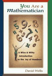 Cover of: You Are a Mathematician by David G. Wells
