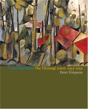 Cover of: Colin McCahon: The Titirangi Years