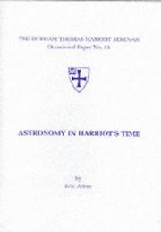 Astronomy in Harriot's time