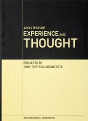Cover of: Architecture, Experience and Thought (Current Practices)