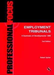 Employment Tribunals by Robert Spicer