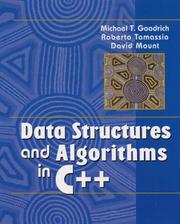 Cover of: Data structures and algorithms in C++