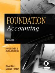 Foundation accounting. Tutorial. NVQ level 2 Accounting