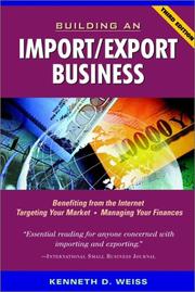Cover of: Building an Import/Export Business by Kenneth D. Weiss