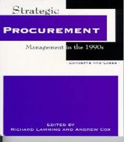 Strategic procurement management in the 1990s : concepts and cases