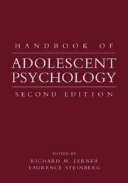 Handbook of adolescent psychology