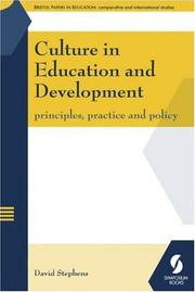 Culture in education and development : principles, practice and policy