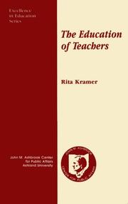 Cover of: The Education of Teachers