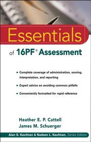 Essentials of 16PF assessment